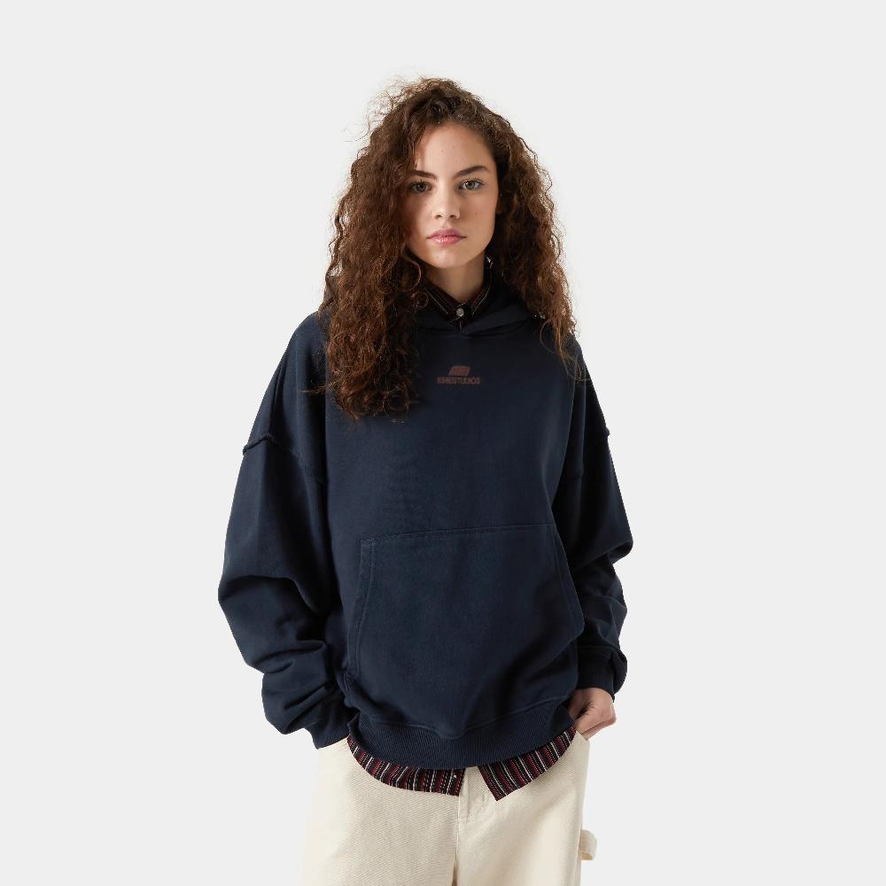 Eme Whiz Navy Oversized Hoodie Grandes ahorros