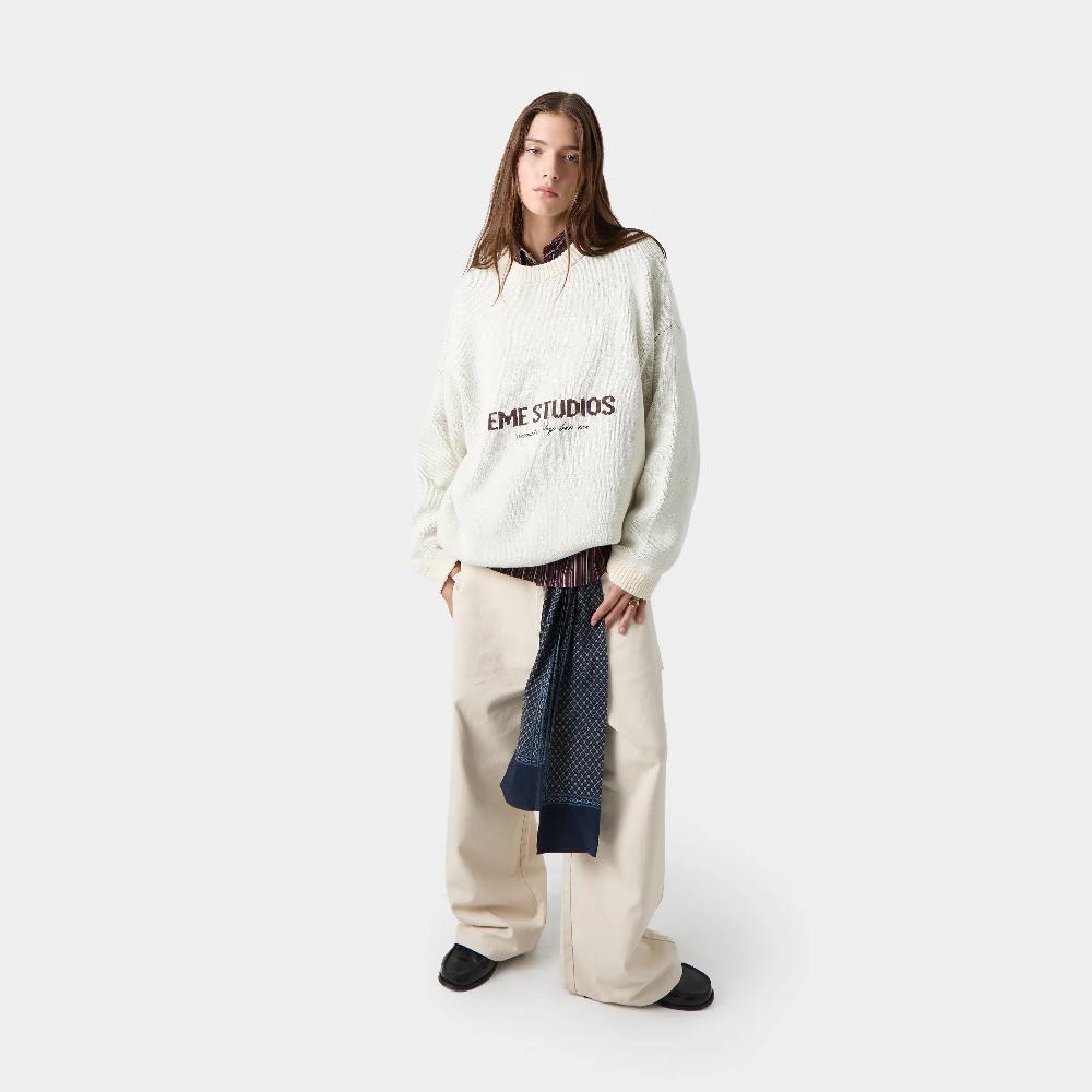 Eme Master Off Sand Knit Sweater Outlet
