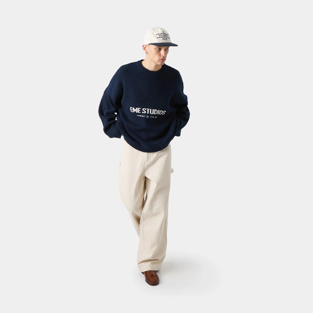 Eme Master Navy Knit Sweater Outlet online