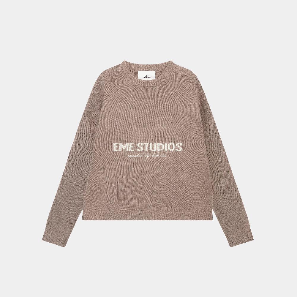 Eme Master Muddy Brown Knit Sweater Ofertas