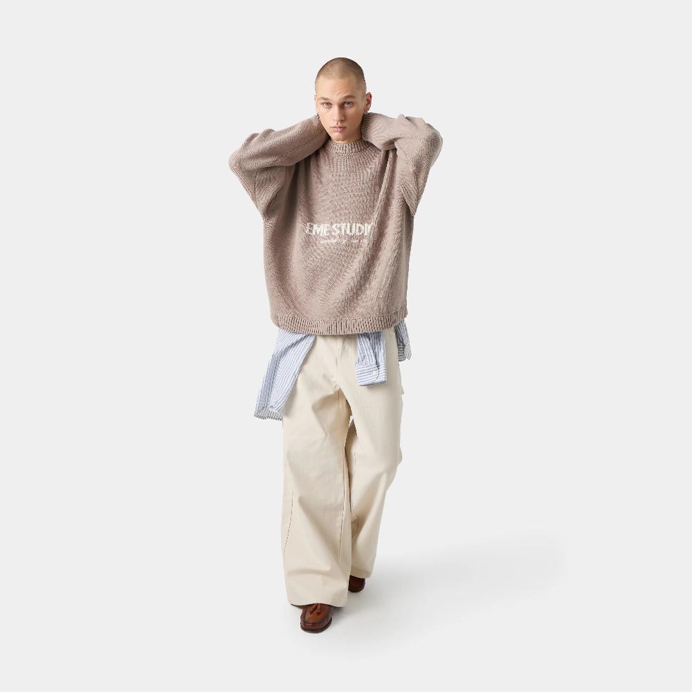 Eme Master Muddy Brown Knit Sweater Ofertas