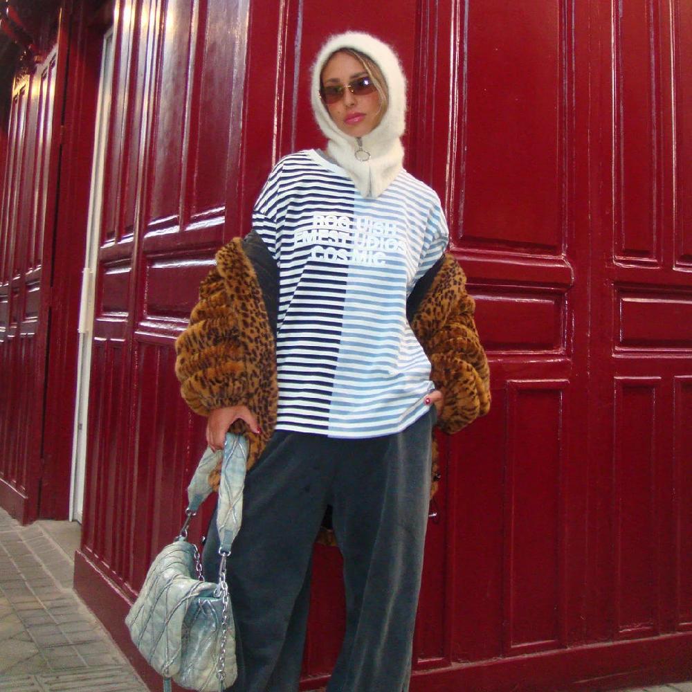Eme Roguish Blue Striped Long Sleeve Tienda