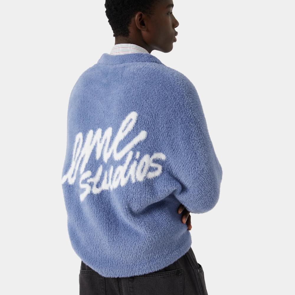 Eme Sully Deep Sea Brushed Knitted Polo Precio de fábrica