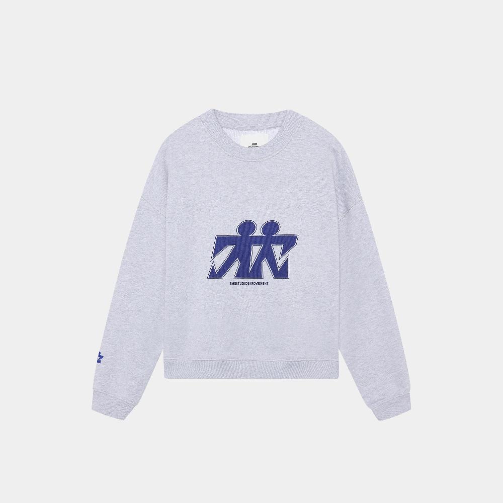 Eme Mbuddy Grey Oversized Crewneck