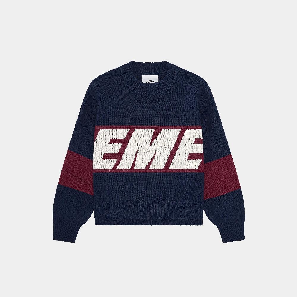 Eme Thrill Indigo Knit Sweater Precios de Black Friday