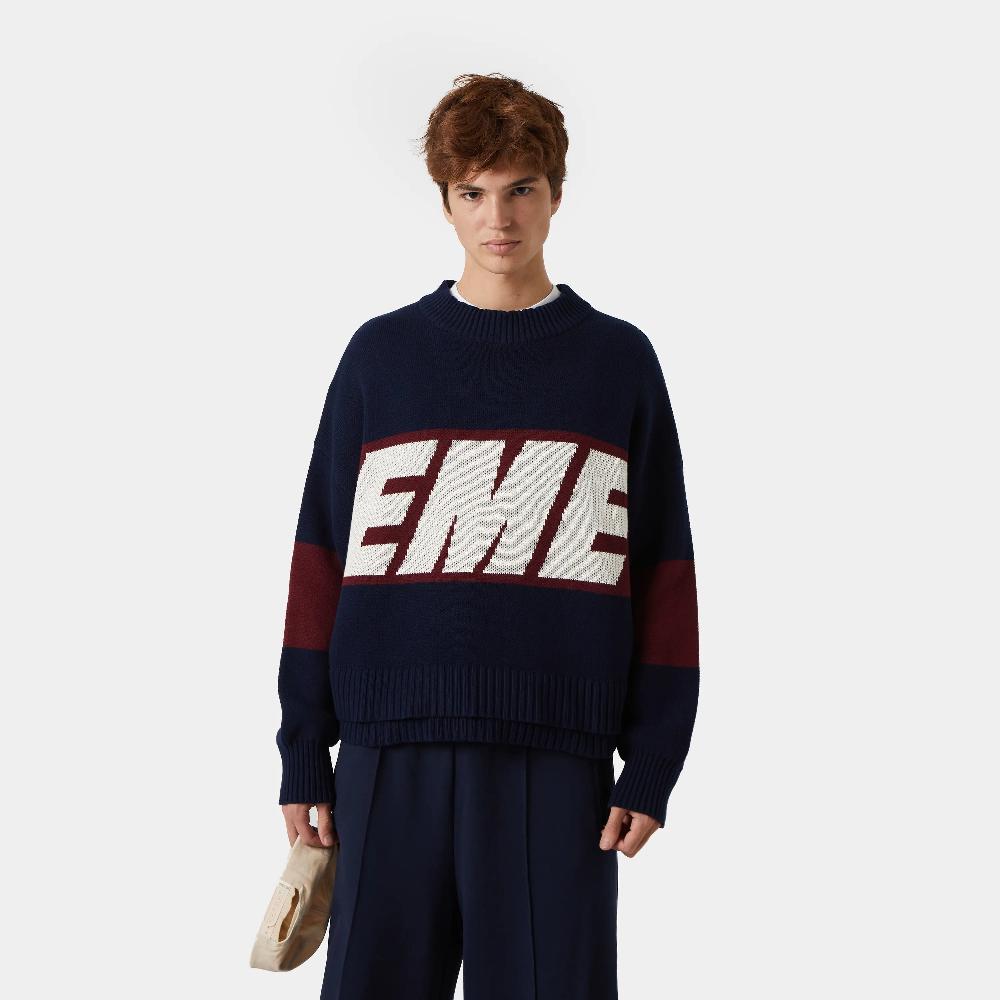 Eme Thrill Indigo Knit Sweater Precios de Black Friday