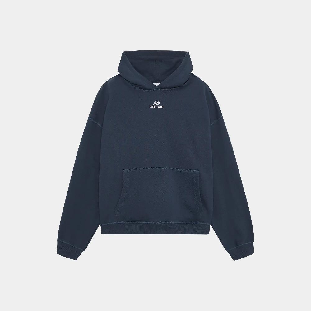 Eme Basic Navy Oversized Hoodie Libre de impuestos
