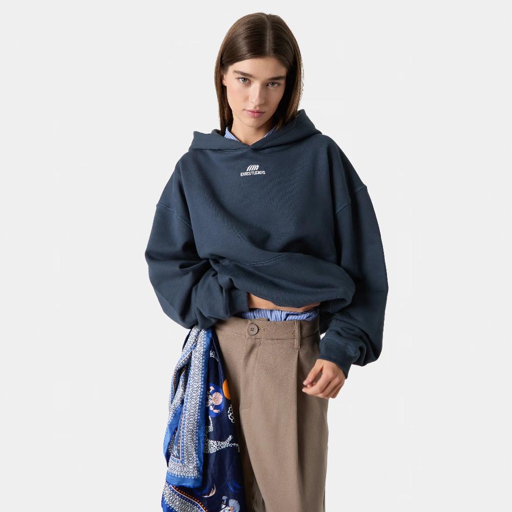 Eme Basic Navy Oversized Hoodie Libre de impuestos