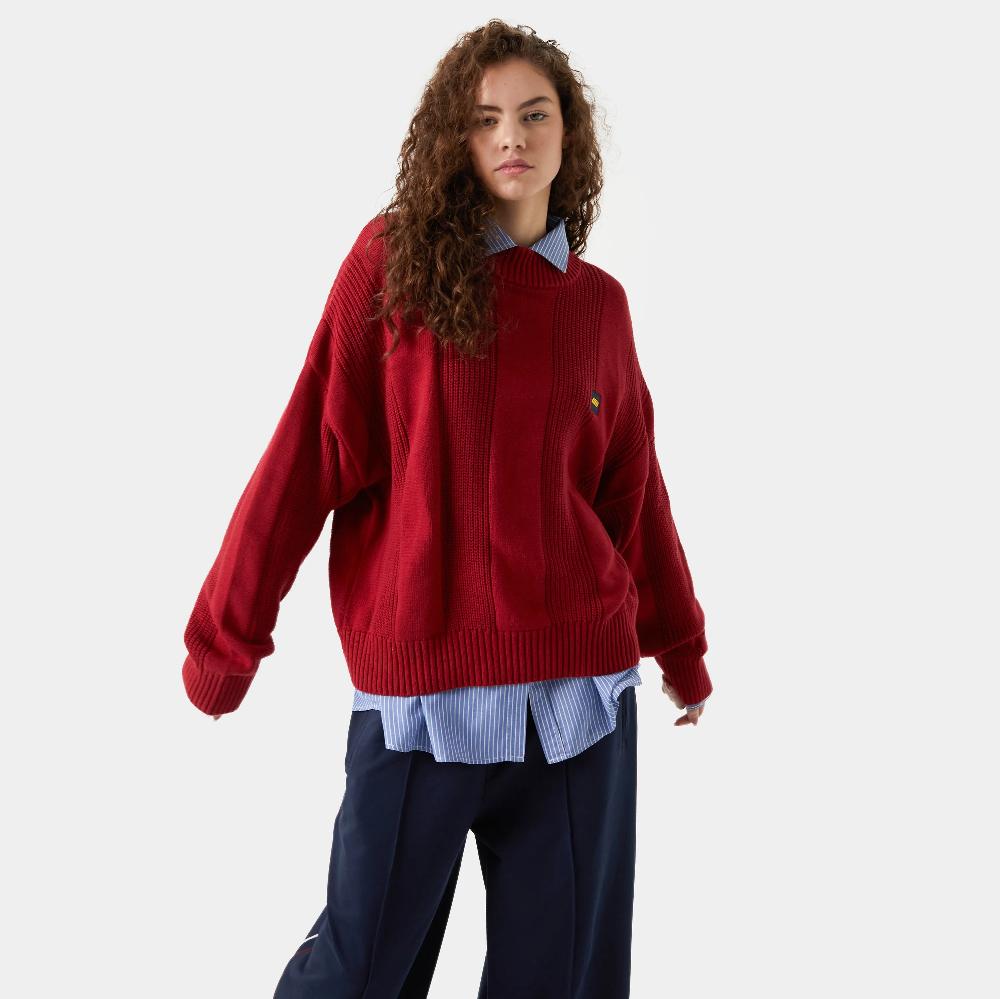 Eme Vertical Striped Knit Sweater Descuentos del mes