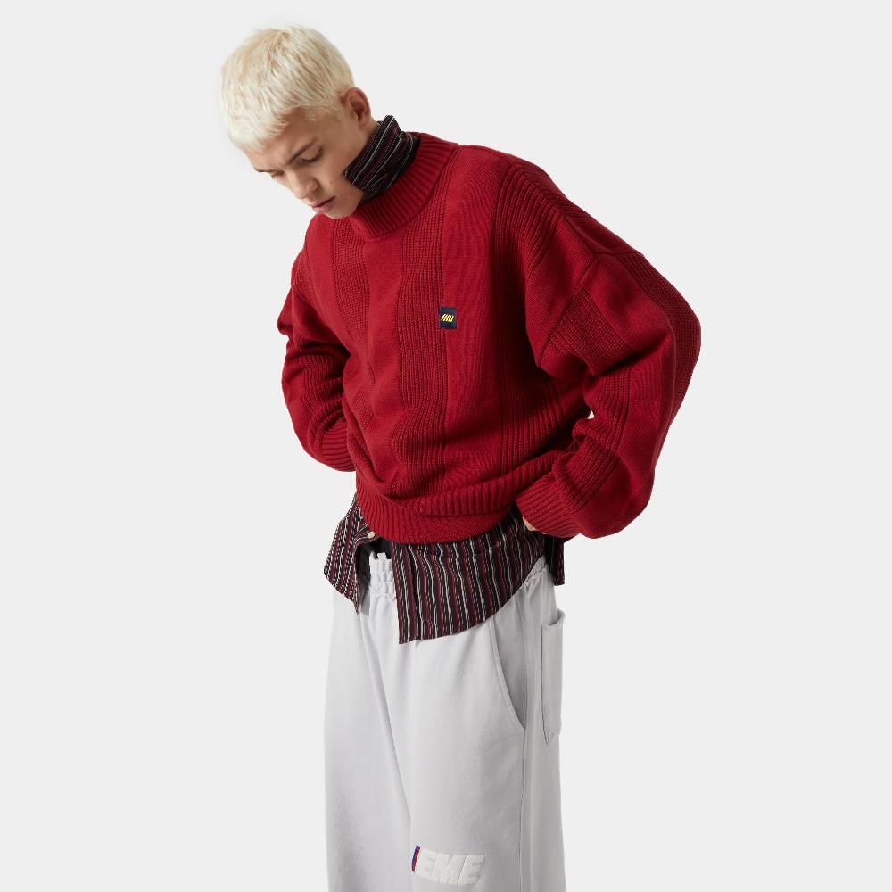 Eme Vertical Striped Knit Sweater Descuentos del mes