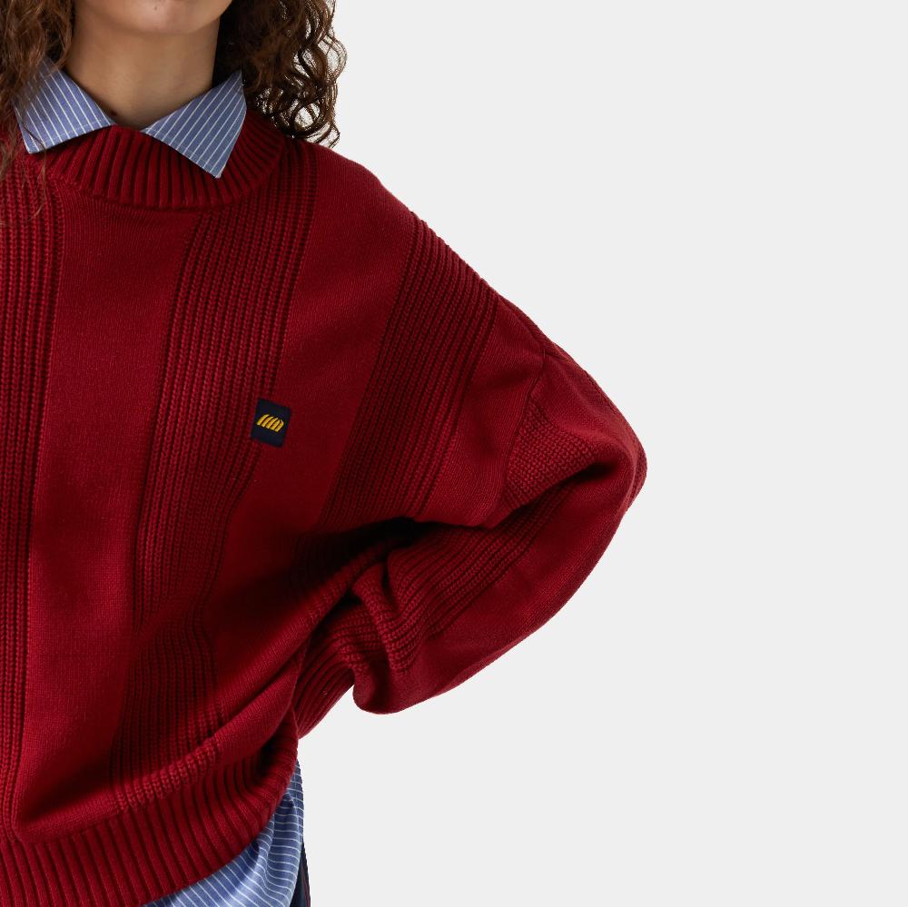 Eme Vertical Striped Knit Sweater Descuentos del mes