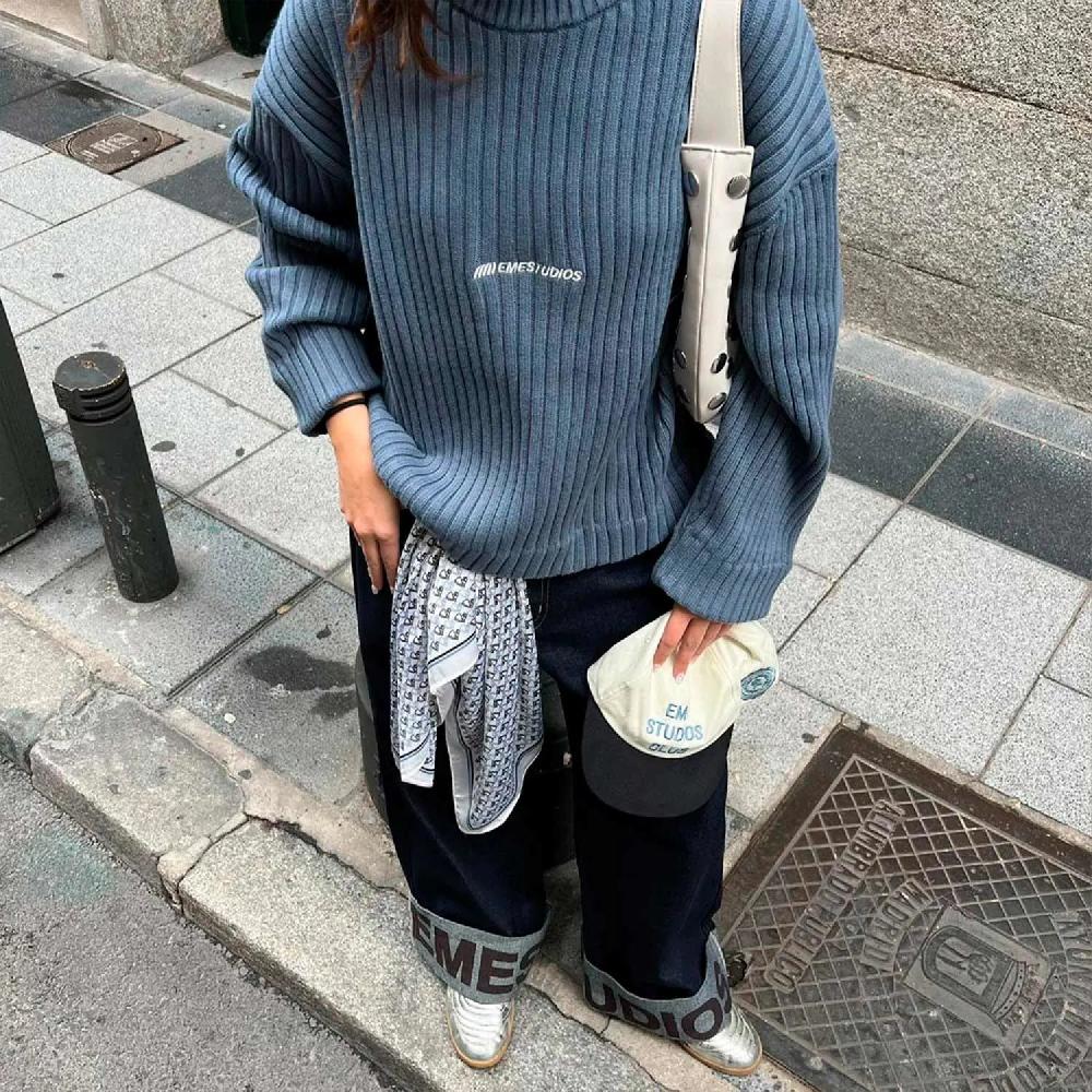 Eme Riot Knit Topaz Baggy Sweater Ofertas de temporada
