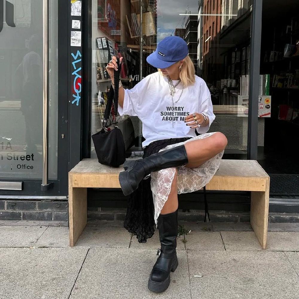 Eme Target Pearl Oversized Tee Outlet online