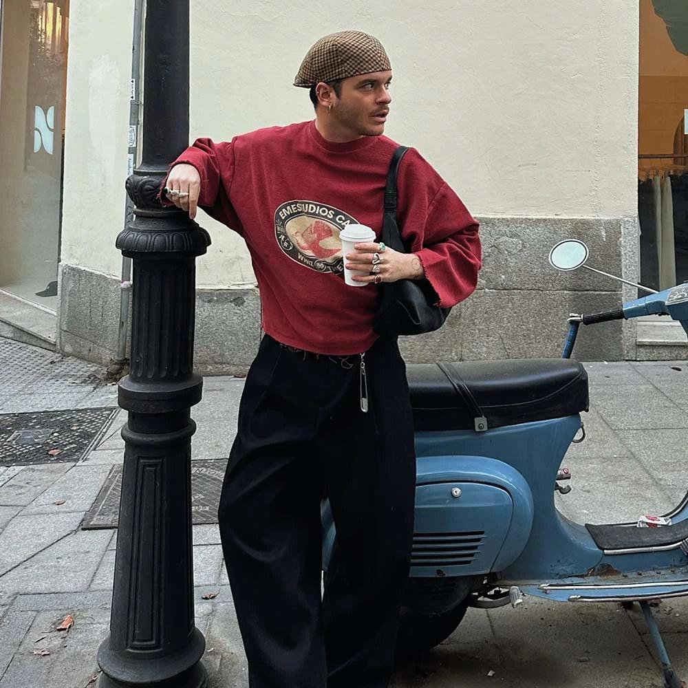 Eme Whiz Cafe Redwood Reverse Crewneck Rebajas top