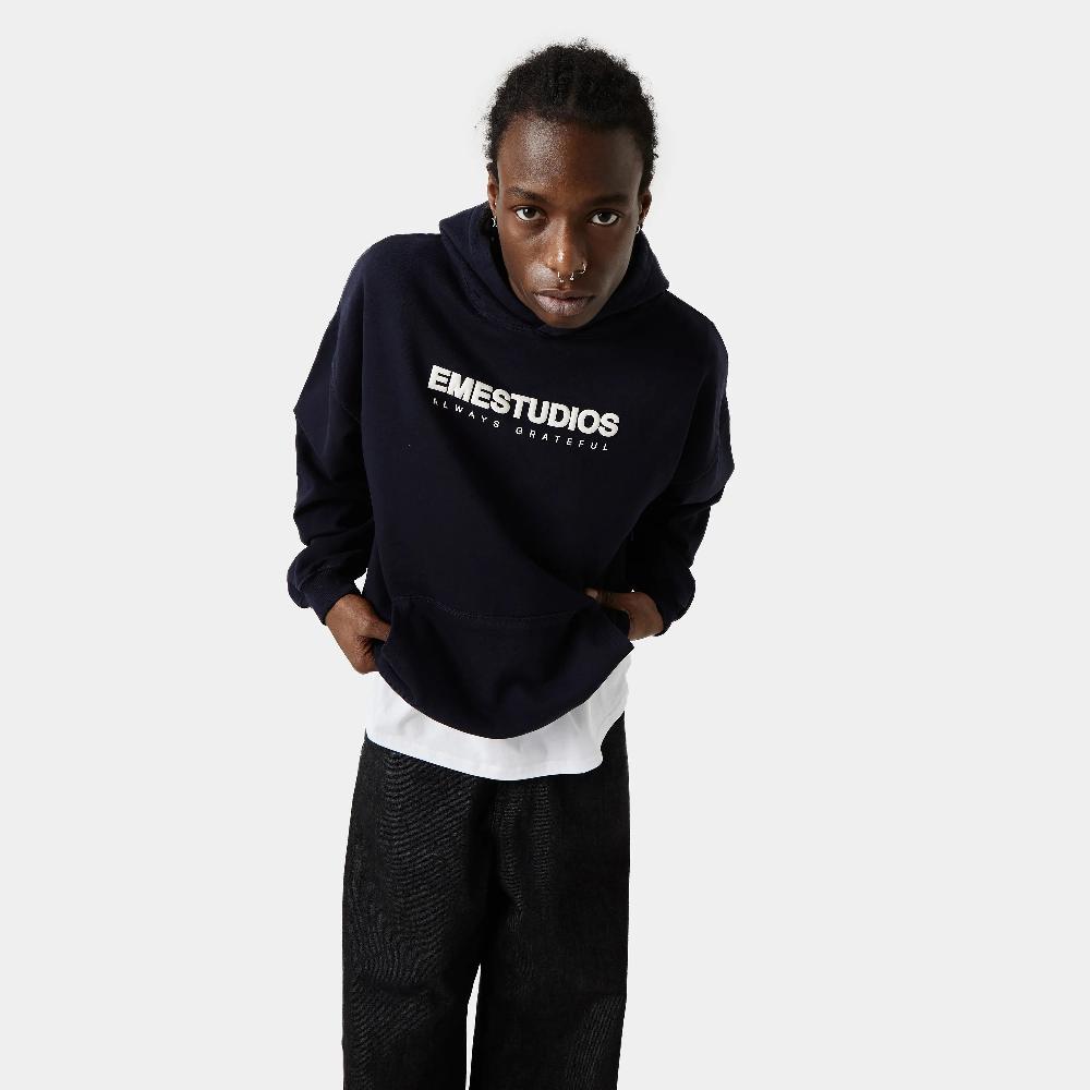 Eme Unwind Dark Navy Oversized Hoodie Promoción trimestral