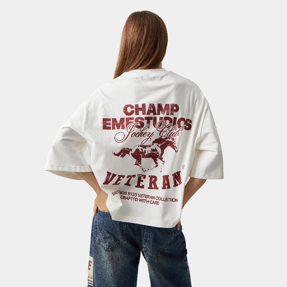 Eme Champ Off Sand Oversized Tee Precios de Black Friday