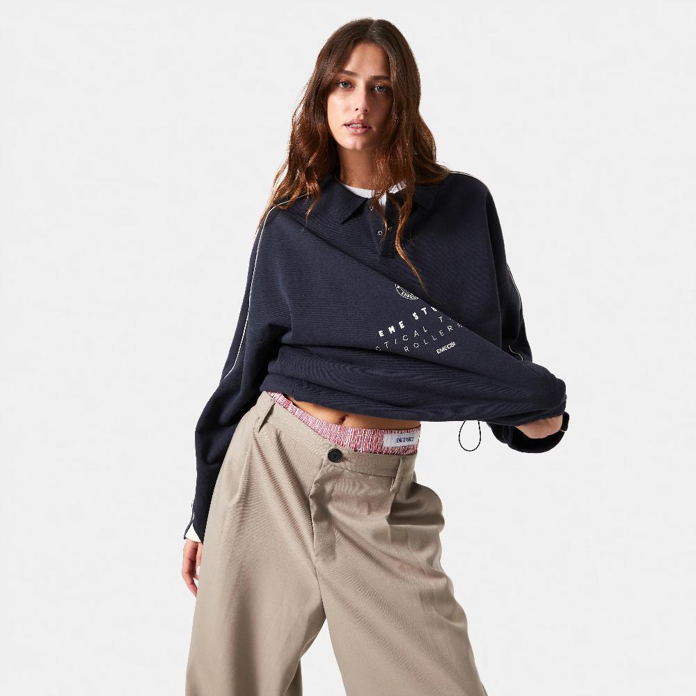 Eme Fraser Navy Polo Sweatshirt En oferta