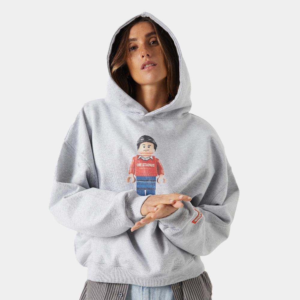 Eme Brick Heather Grey Hoodie Ofertas especiales