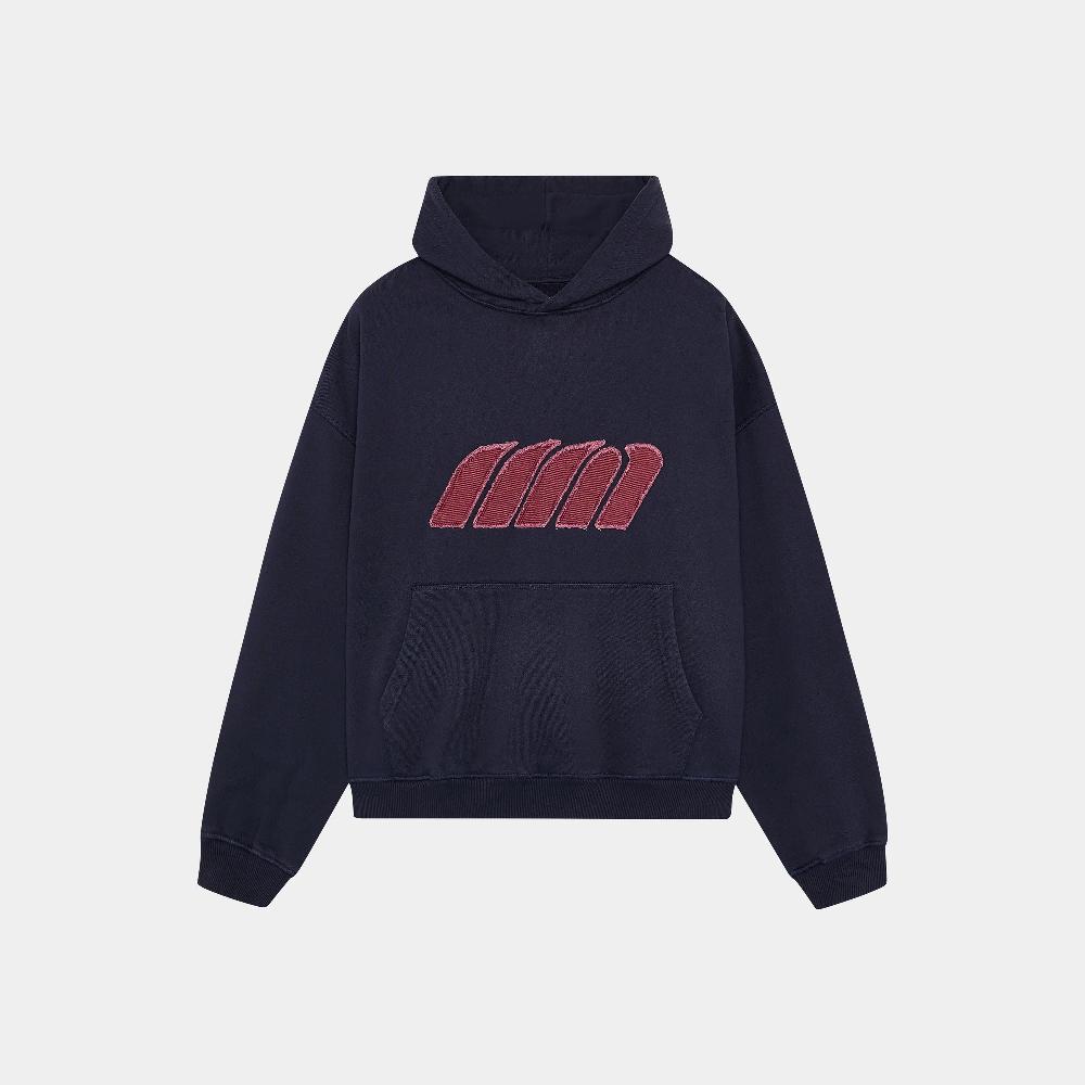 Eme Plog Navy Oversized Hoodie Outlet
