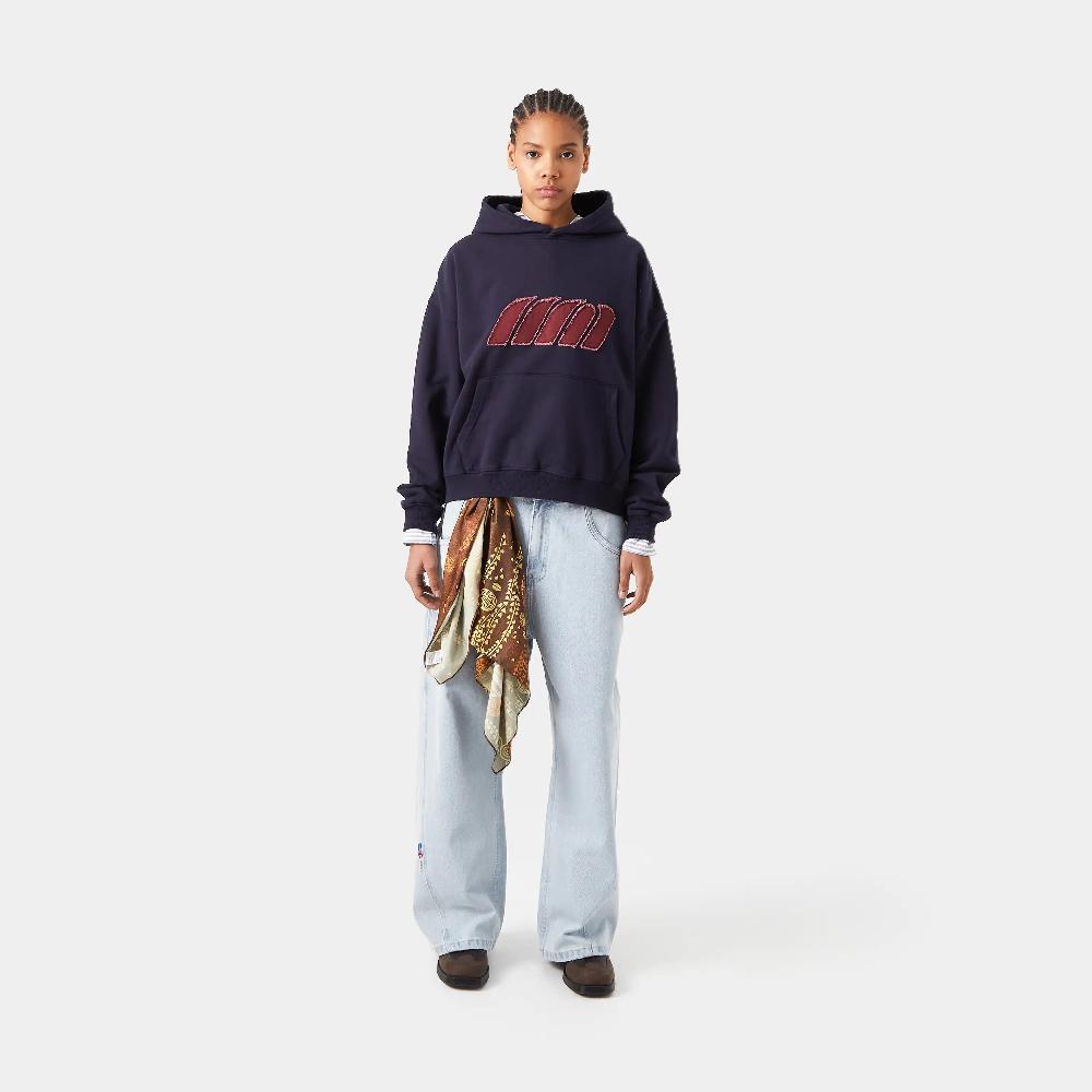 Eme Plog Navy Oversized Hoodie Outlet