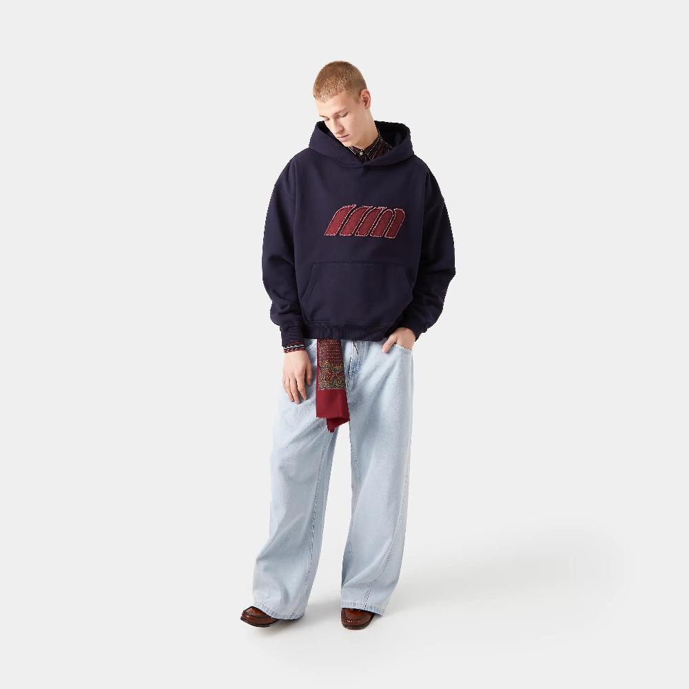 Eme Plog Navy Oversized Hoodie Outlet