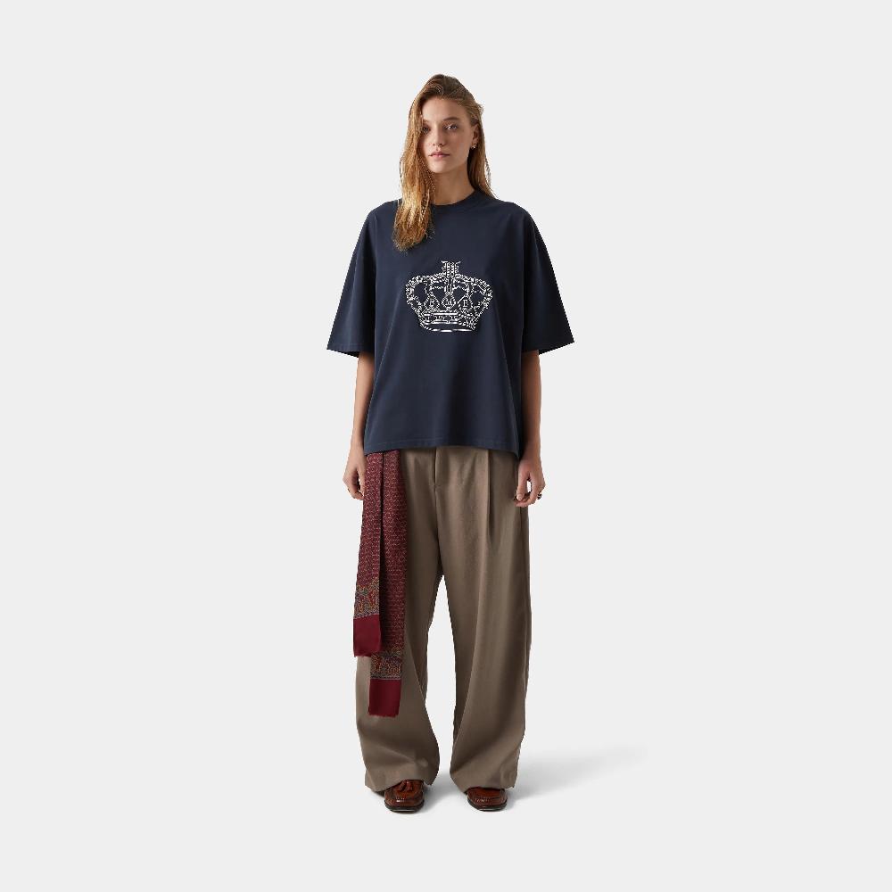 Eme Crown Navy Oversized Tee Ofertas