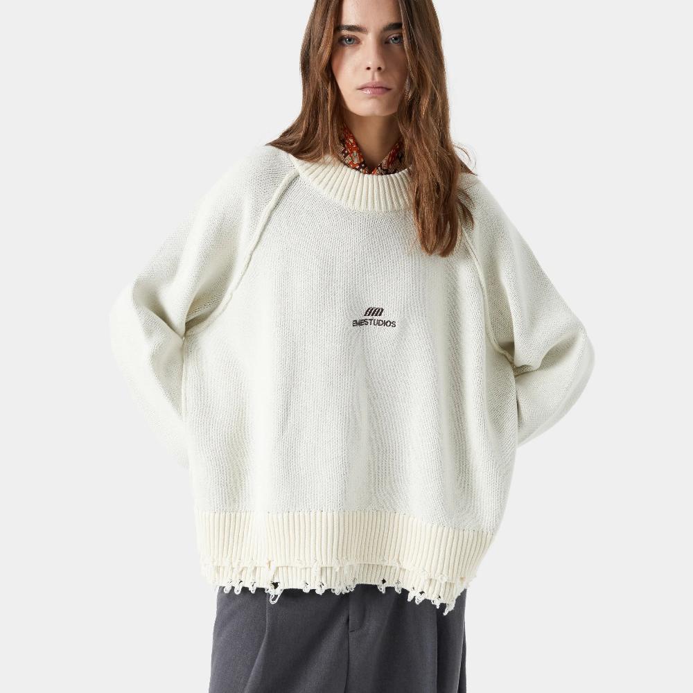 Eme Fray Off Sand Knit Sweater En oferta