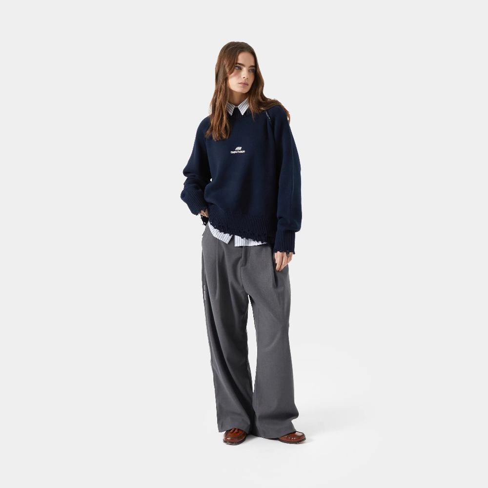 Eme Fray Navy Knit Sweater Rebajas baratas