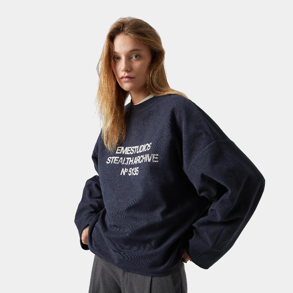 Eme Stealth Navy Reverse Crewneck Últimos 2 días