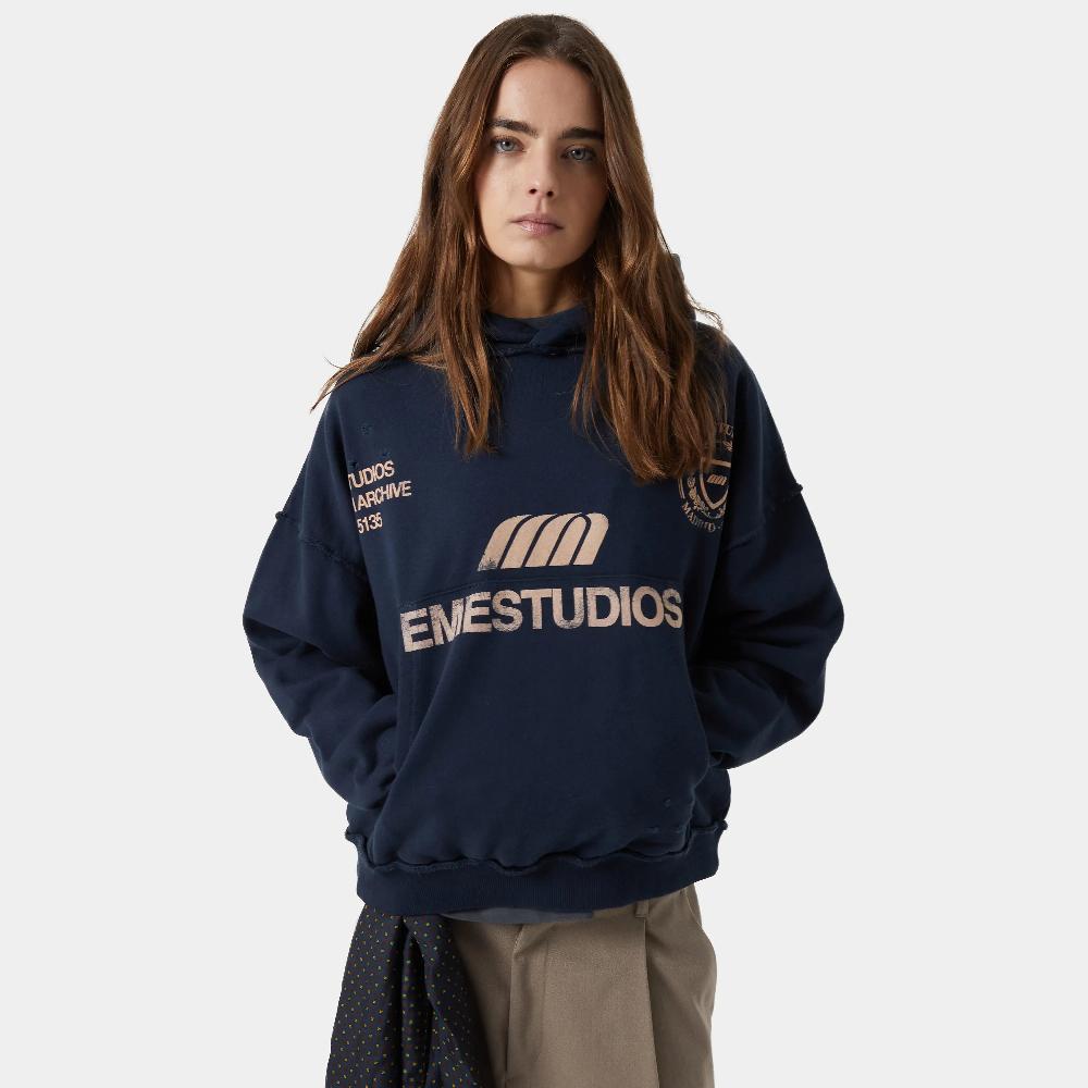 Eme Stealth Navy Oversized Hoodie Precio de fábrica