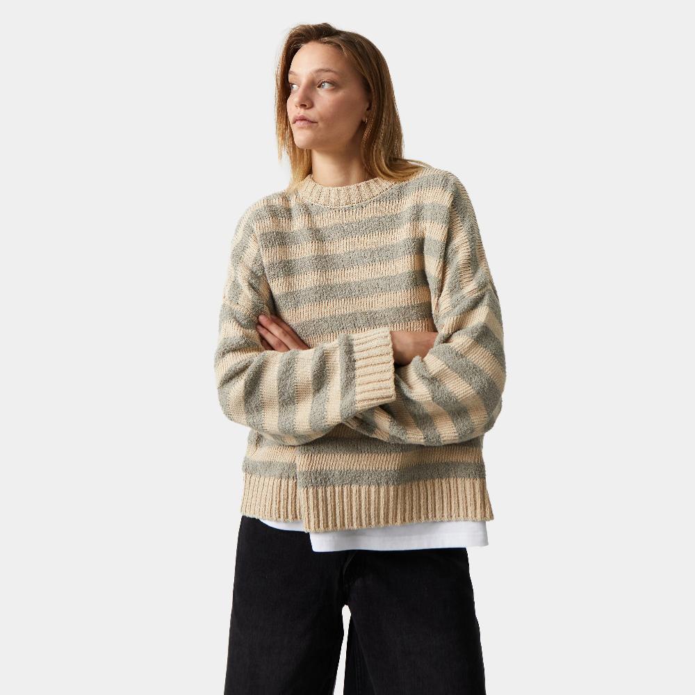 Eme Curlow Stripped Knit Ahorra y exporta