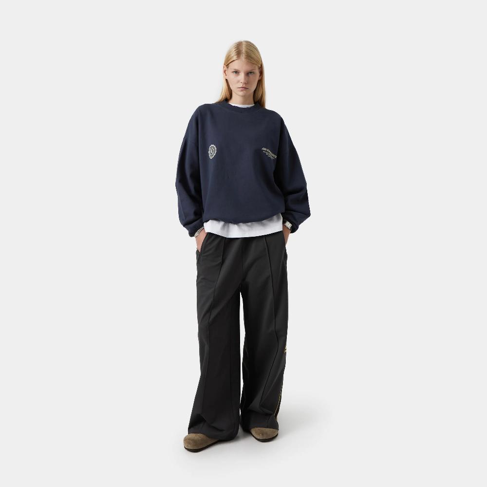 Eme Buckler Navy Oversized Crewneck Precios de Black Friday