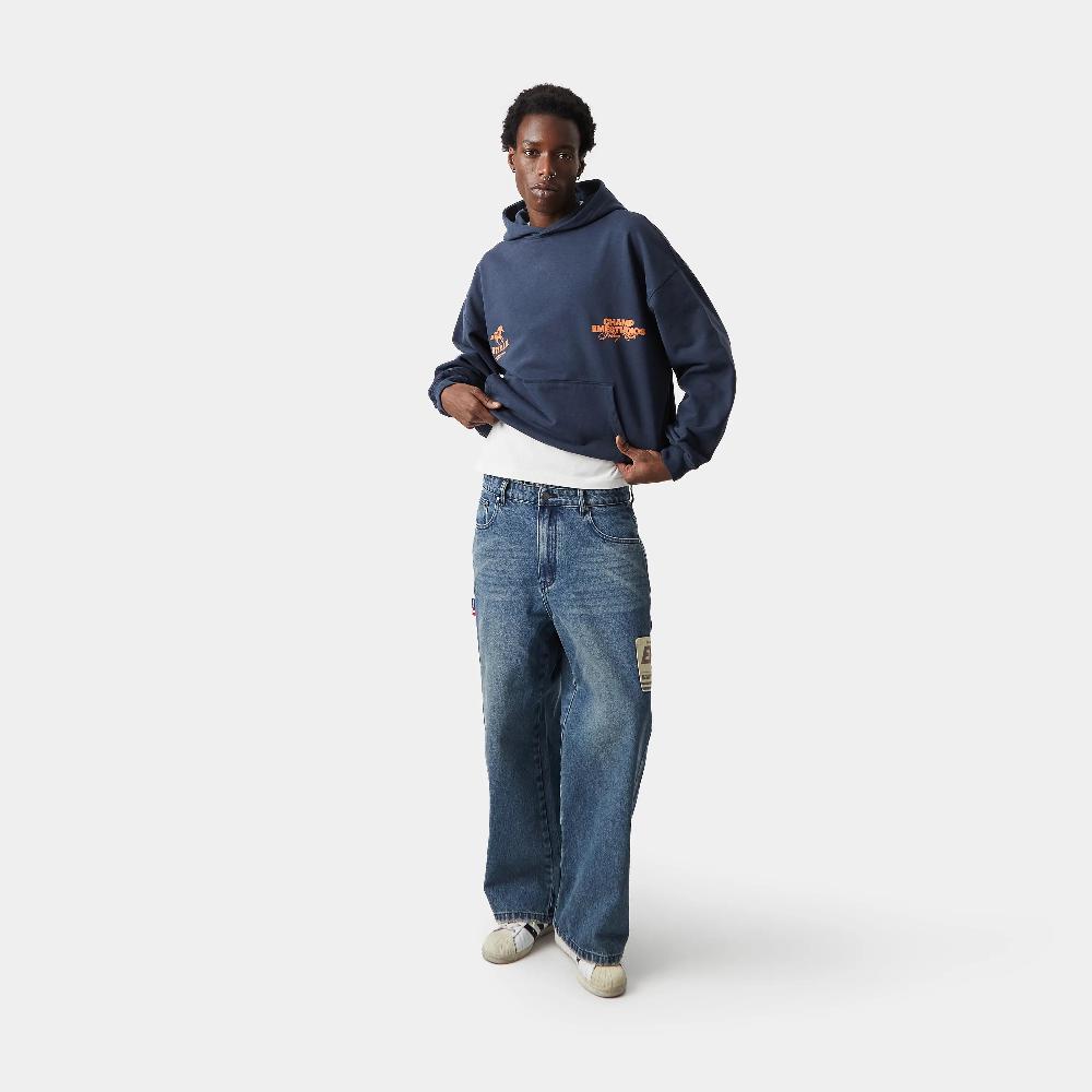 Eme Horse Navy Oversized Hoodie Ofertas de temporada