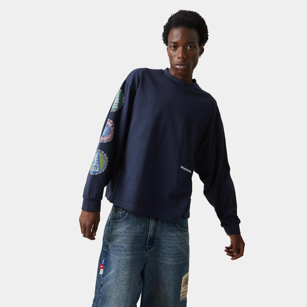 Eme Caps Navy Long Sleeve Grandes ahorros