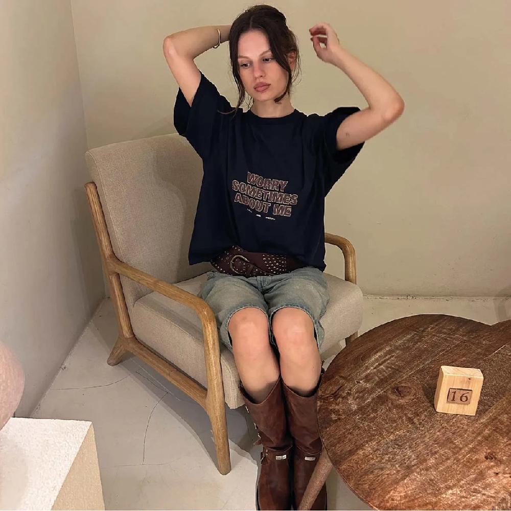 Eme Target Navy Oversized Tee Ofertas