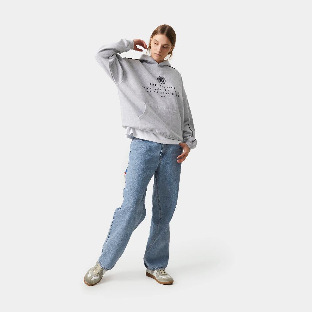Eme Fraser Grey Oversized Hoodie Tienda