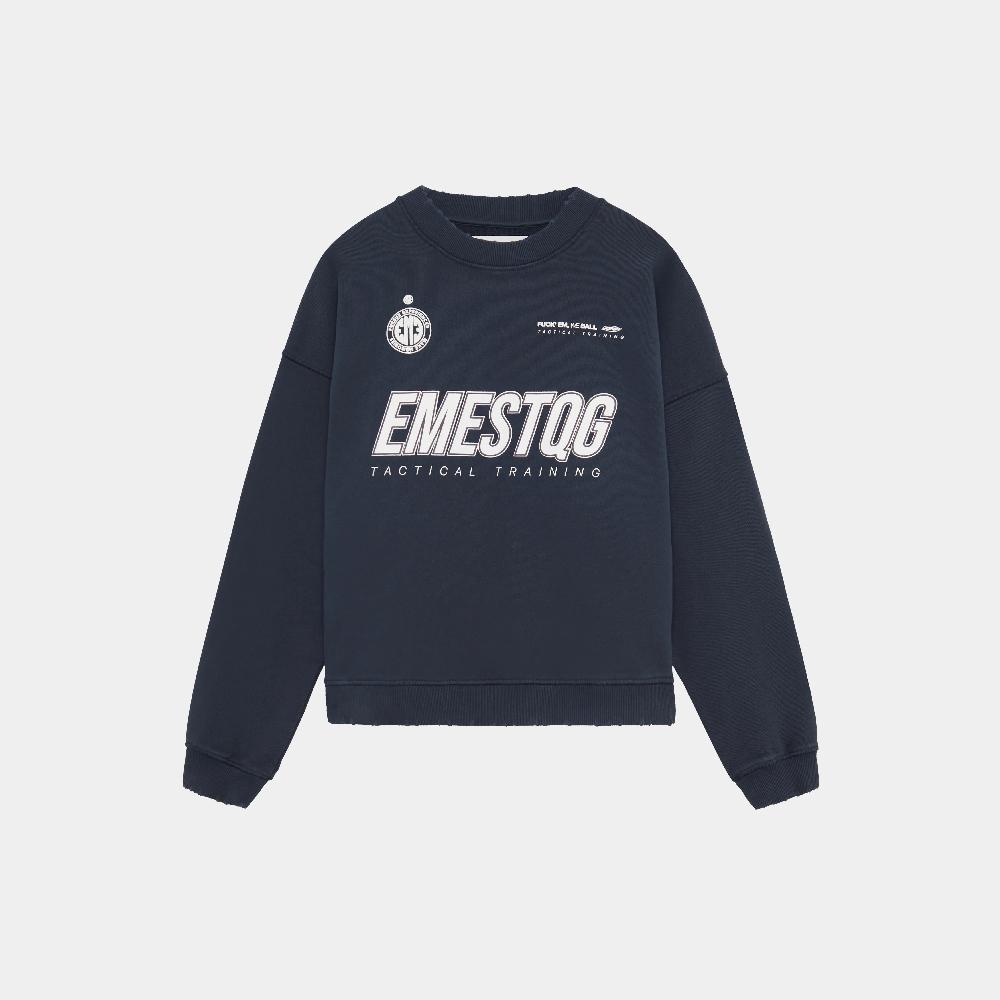 Eme Tactical Navy Oversized Crewneck Últimos 2 días
