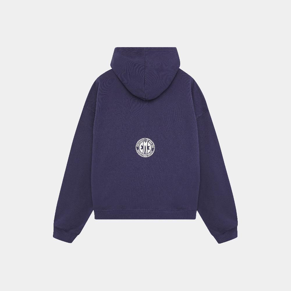 Eme Mesh Navy Oversized Hoodie Ahorra y exporta