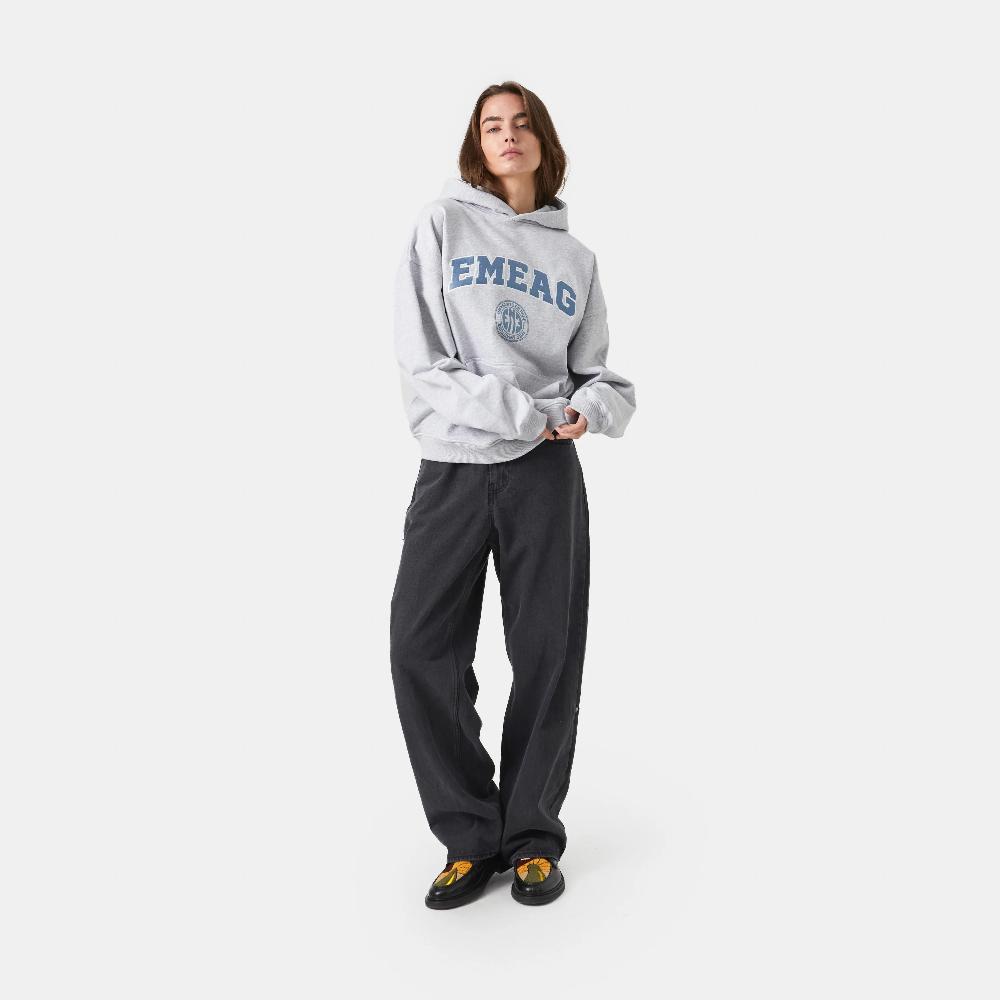 Eme Universitè Heather Grey Oversized Hoodie En oferta