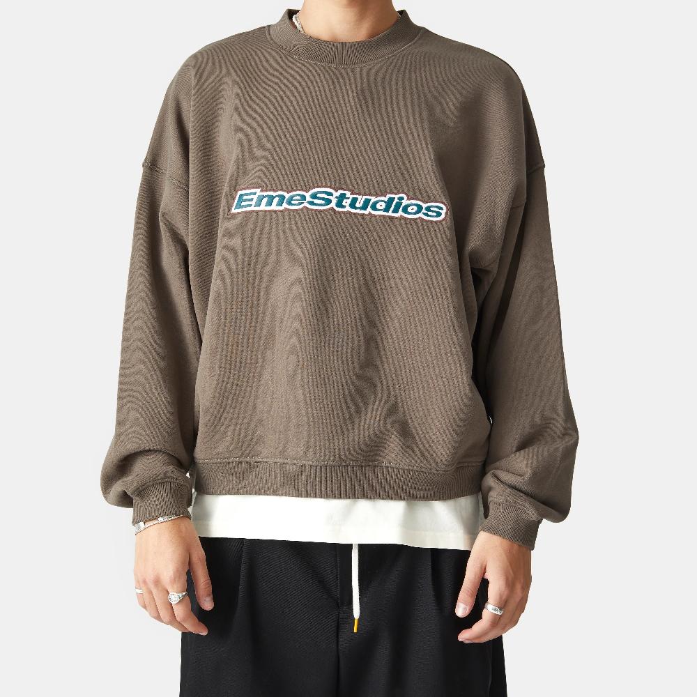 Eme Whatever Muddy Brown Mockneck Ofertas especiales