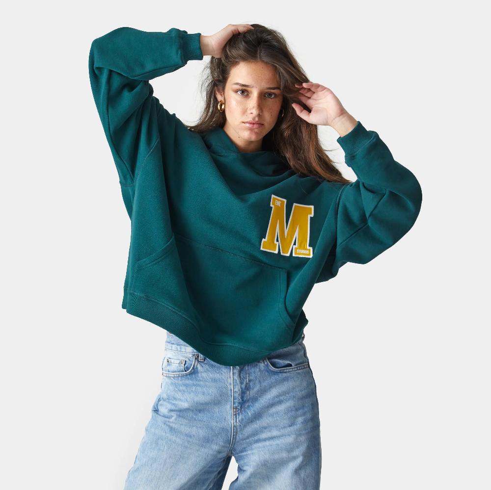 Eme Wrap Up Petrol Oversized Hoodie En línea