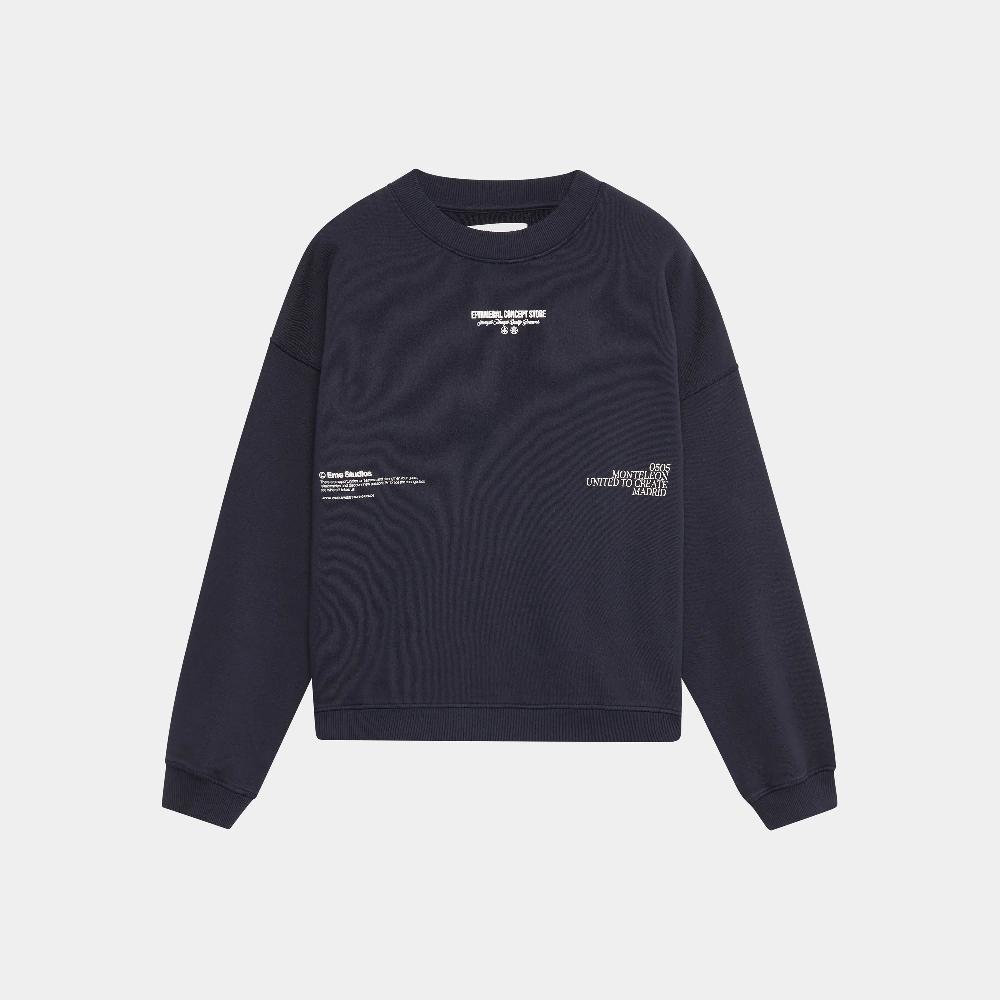 Eme Phantom Navy Oversized Mockneck Los más vendidos
