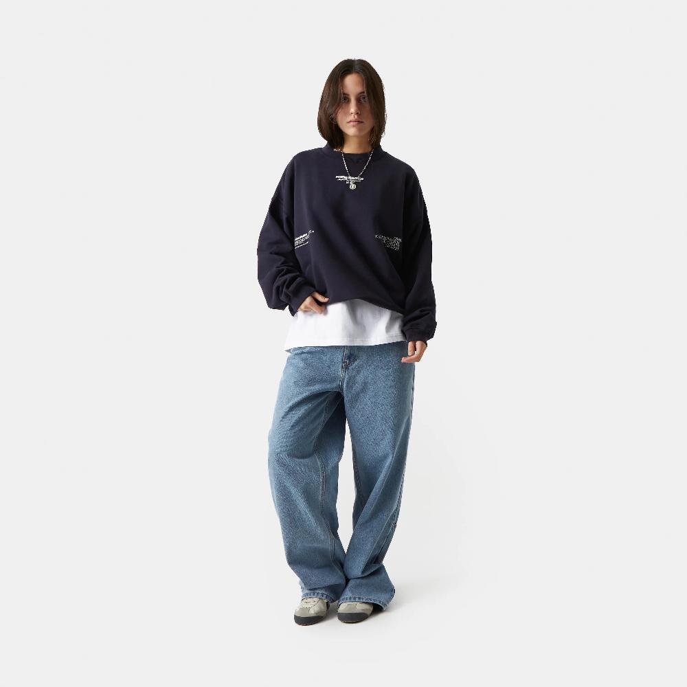 Eme Phantom Navy Oversized Mockneck Los más vendidos