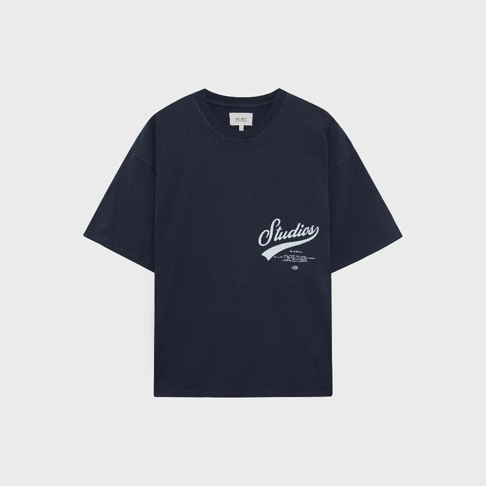 Eme High School Navy Oversized Tee Descuento