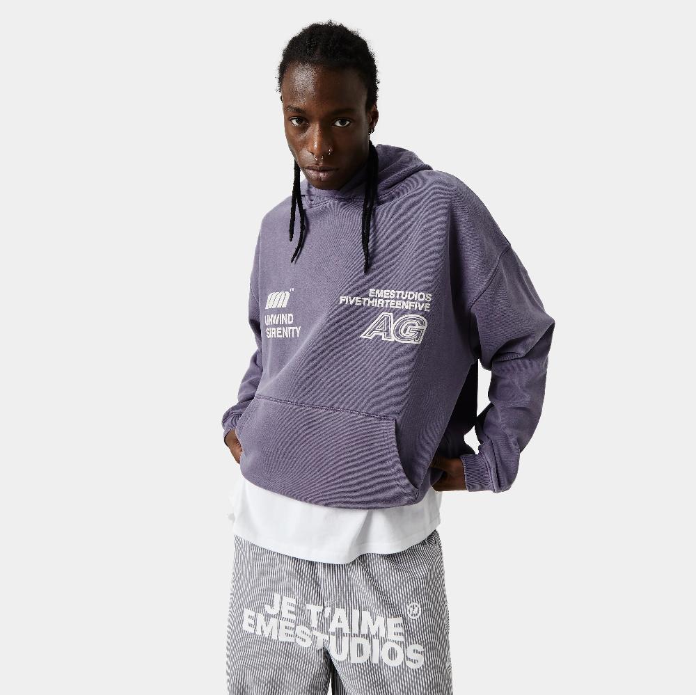 Eme Serenity Velvet Oversized Hoodie Tienda