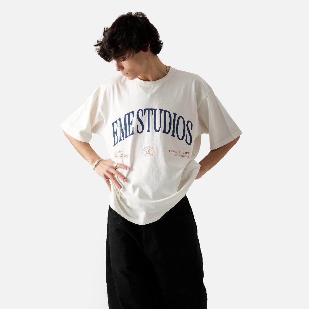 Eme Airline Cream Oversized Tee Envío gratis