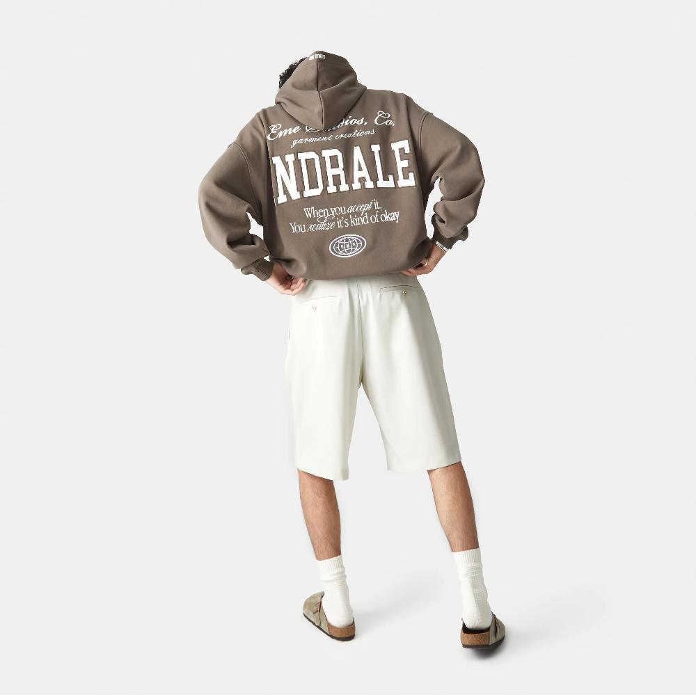 Eme Acceptance Muddy Brown Oversized Hoodie Envío gratis