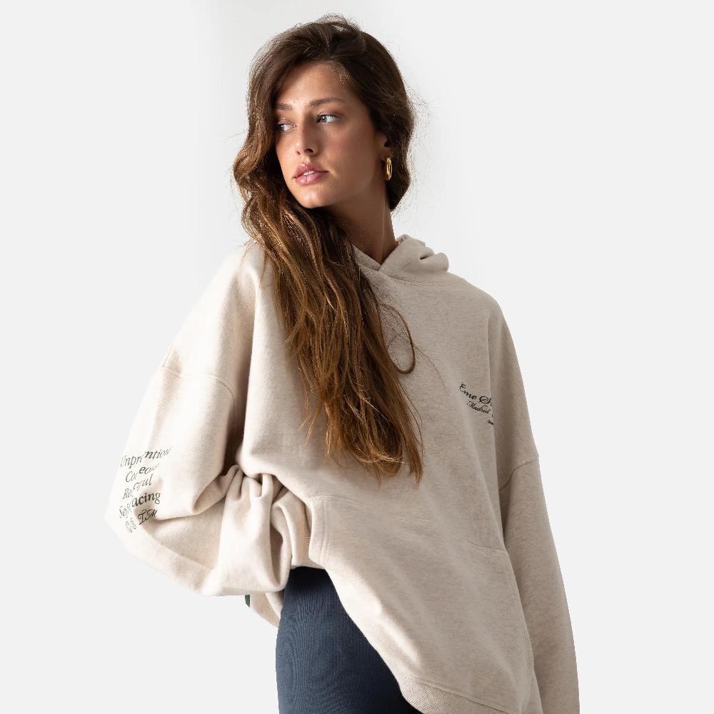 Eme 5135 Off Sand Oversized Hoodie Últimos 2 días