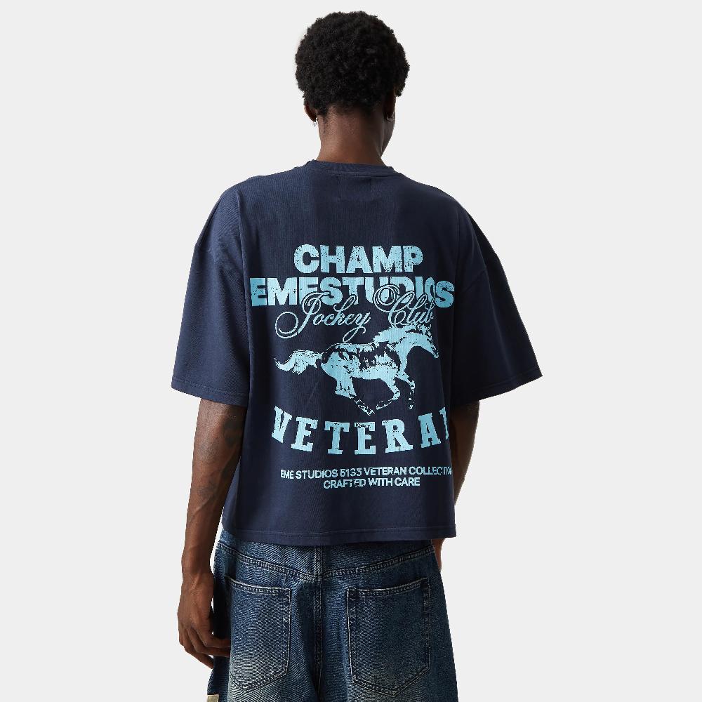 Eme Champ Navy Oversized Tee Libre de impuestos