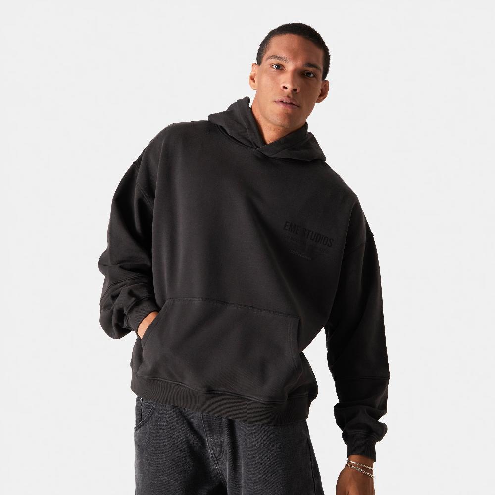 Eme Off Pressure Ebony Oversized Hoodie Precio ultrabajo